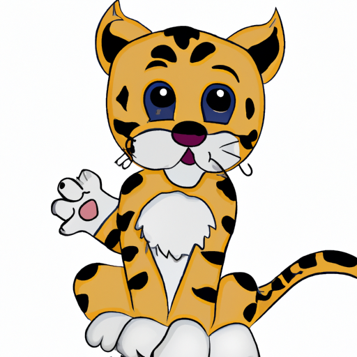 adorable cartoon image of bigcats of the wild
